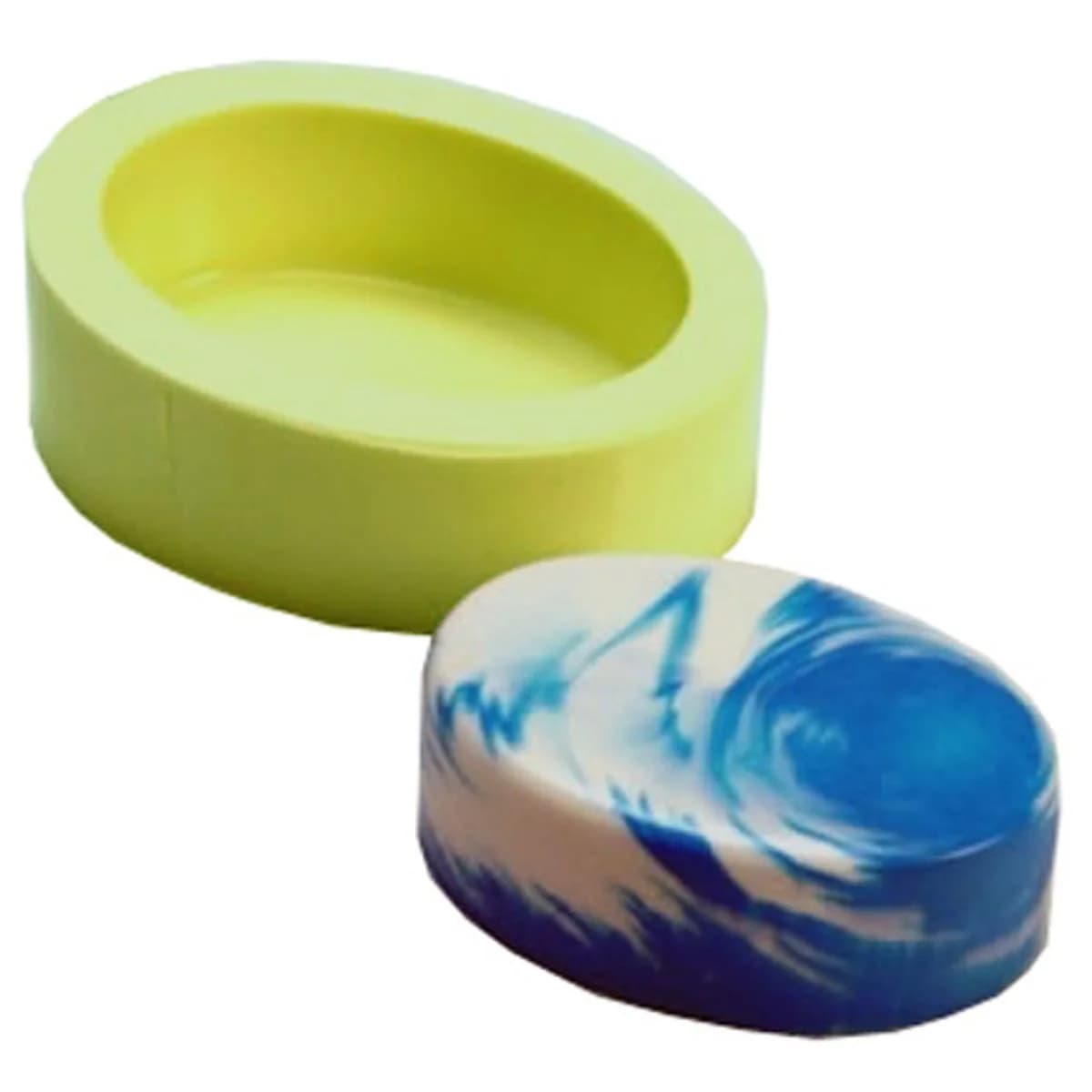 Molde de Silicone para Velas e Sabonetes Oval